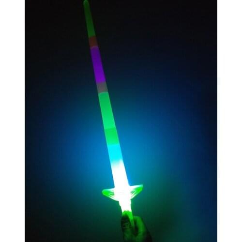 Retractable sword Weapon Category Luminous Stick Four Retractable Sticks Light Concert Party Props Plastic Hot Sale 2021