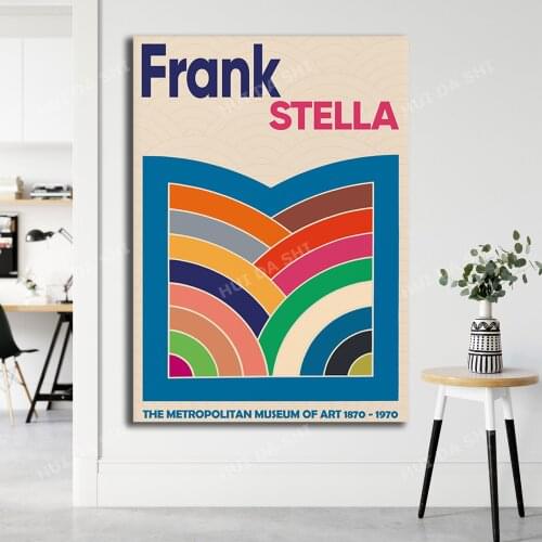 Frank Stella Exhibition High Quality Print | Frank Stella Abstract Art Poster | Frank Stella Museum Digital Print