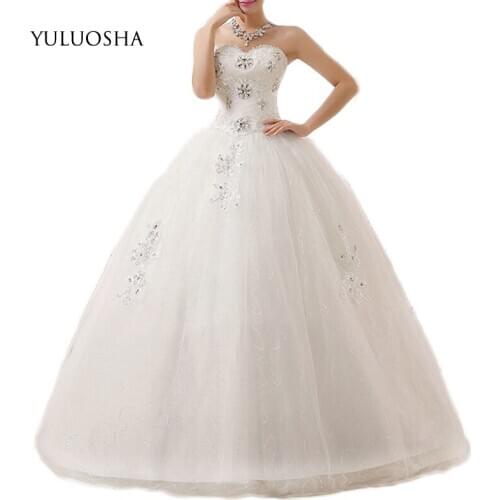 YULUOSHA Sleeveless Wedding Dresses