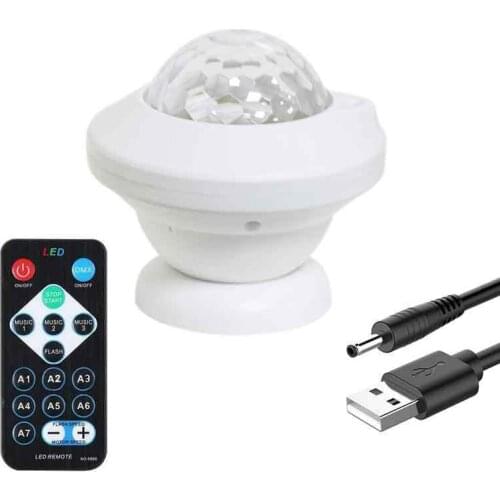 Star Projection Light Christmas Decoration Rotating Star Atmosphere Light Ocean Water Pattern Small Night Light Magnetic Attract