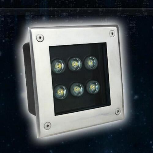 6*1W LED Underground Lamps Waterproof IP68 Warm White Lighting LED Buried lights Garden Landscape LED Underground Lights