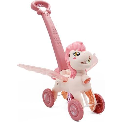 Pony Trolley Automatic Bubble Machine Charging Electric Bubble Blowing Machine Outdoor Toys Kid Toys