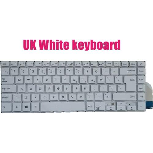 UK White keyboard for Asus X505B X505BA X505BP F505BA F505BP 0KNB0-412AUK00