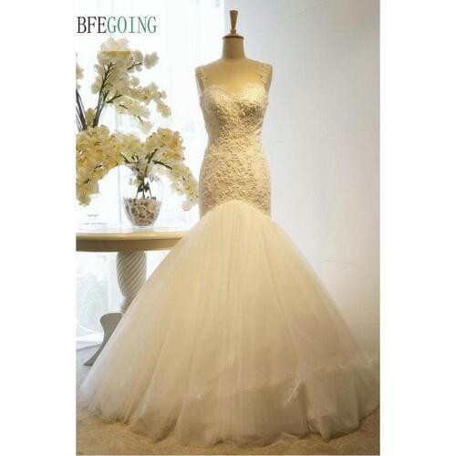 BFEGOING Mermaid Silhouette Wedding Dresses