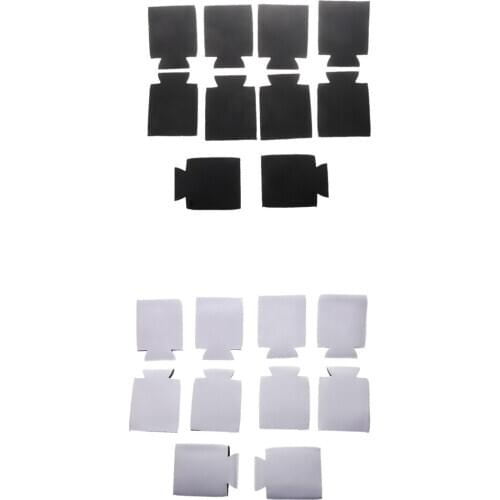 MagiDeal 10pcs Stubby Beer Bottle Can Cooler Holder Sleeve Wedding Party Favor Accs Supply