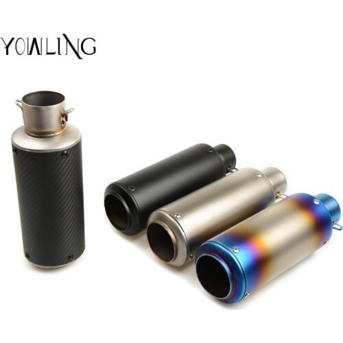 Motorcycle modified muffler carbon fiber exhaust pipe For Ducati MONSTER 400 620 695 696 796 821 1100 1200 1199 YZF R6