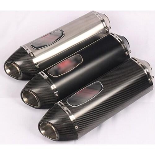Motorcycle Exhaust Pipe Muffler Full Real Carbon Fiber Escape moto For SUZUKI GSR 600 GSXR1000 SV 650