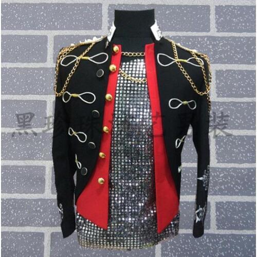 Stand collar men suits designs masculino homme terno stage costumes for singers men blazer dance clothes jacket style dress rock
