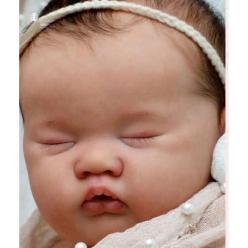 NPK 20inch Reborn Doll Kit ASHIA Cute Sleeping Baby Lifelike Soft Touch