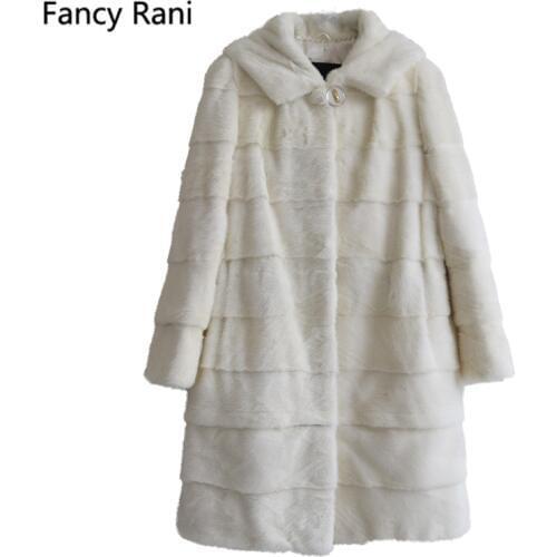 Genuine Mink Fur Coats Hooded Thick Warm Mink Coat For Winter Women High-End Quality Real Fur Long Coat Sleeve And Hem Removable