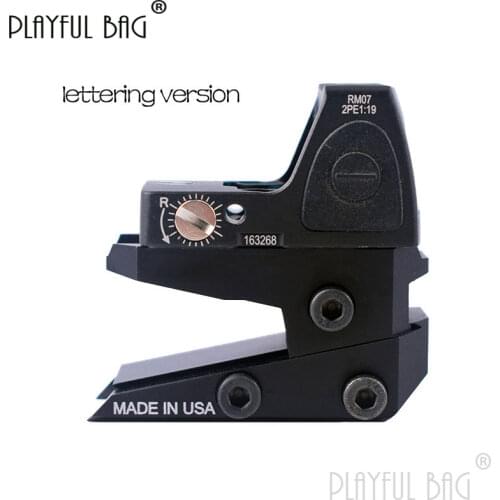 PB Playful bag Tactical height adjustable red dot mounting adapter Riser sight base CNC upgrade material CS Toys QE70S