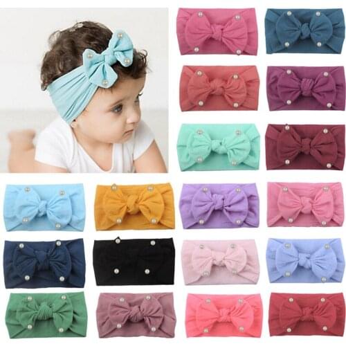 Summer Baby Headband Elastic Solid Baby Hair Accessories Twisted Knotted Baby Turban Haarband Baby Girl Childrens Headbands