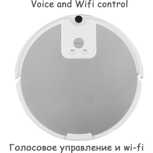 Human-Machine dialogue intelligent voice and wifi control robot vacuum cleaner A590 35dB Dual Middle Brush with water tank