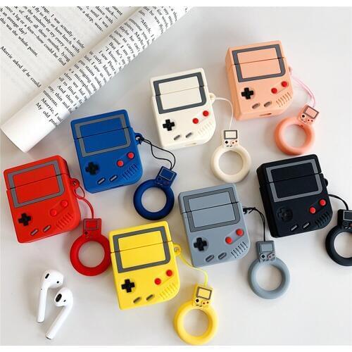 Retro Game Consoles Style Silicone Case for Airpods 1/2 Earphones Portable Charging Case Protective Holder Cover Case Box