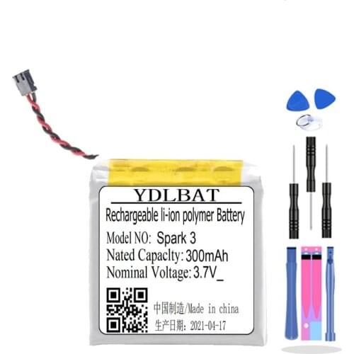 WT-TTS3 Replacement 280mAh Battery For TomTom Spark 3 Smart Watch Smartwatch PP332727