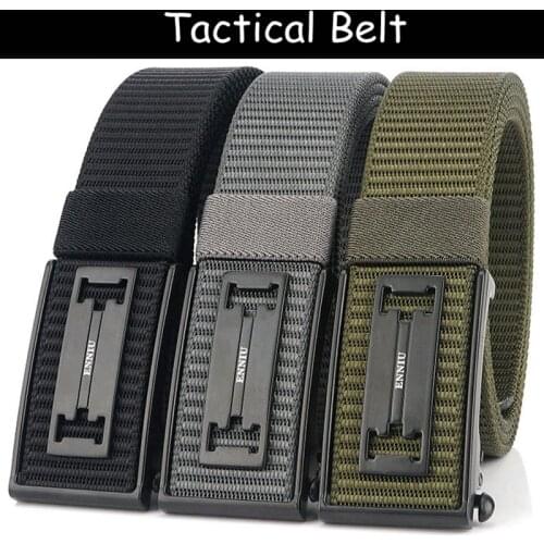Tactical Belt Adjustable Nylon Hiking Climbing Wargame Military Belt Tactical Gear Durable Hunting Shooting Fishing Combat Belts