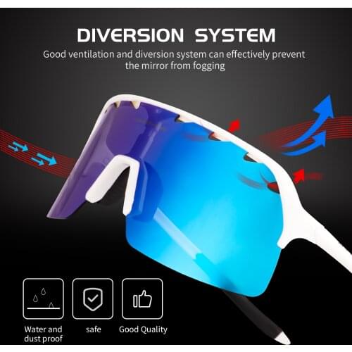 Kapvoe Cycling Glasses Mountain Bike Goggles UV400 Polarized Bicycle Sunglasses Men Outdoor Cycling Eyewear MTB Sports Glasses