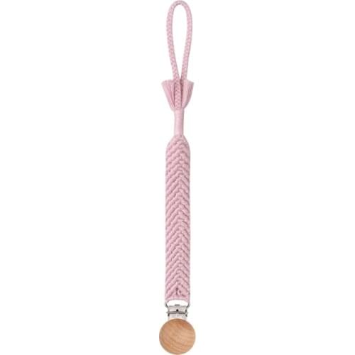 Vintage Simple Crochet Pacifier Clip Baby Cotton Tassel Pacifier Chain for Newborn Teething Soother Chew Dummy Clips