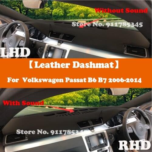Suede Leather Dashmat Accessories Car-Styling Dashboard Covers Pad Sunshade For Volkswagen VW Passat cc B6 B7 2006 2007-2014