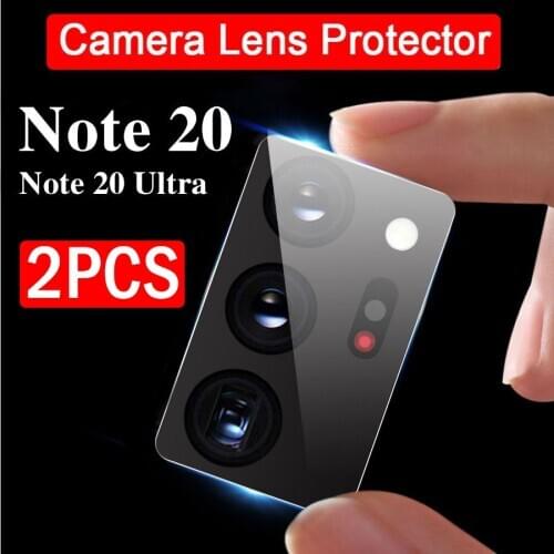 2Pcs Camera Lens Tempered Glass for Samsung Galaxy Note20 S20 Ultra Note 20 Plus Note 10 Pro Lite Screen Protector Film