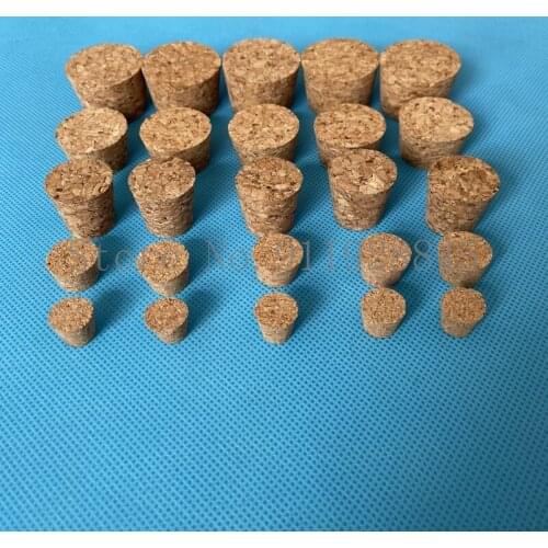 10pcs Top DIA 32mm to 83mm Wooden Cork Lab Glass Bottle Stopper Kettle Pudding Bottle Cork Cap Burette Tube Wood plug