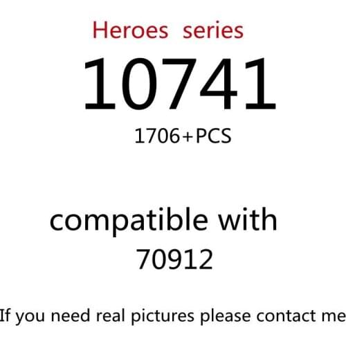 1706PCS 10741 Building Block Toy Creative Series 70912 Assembled Building Block Childrens Toy Gifts