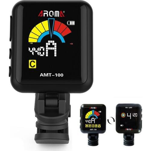 2 IN 1 Rechargeable Guitar Metronome Tuner Large Color Screen for Chromatic / Guitar / Bass / Violin / Ukulele