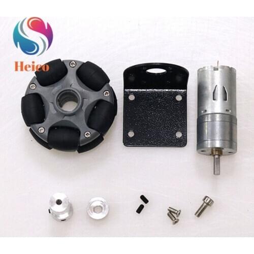 58mm Universal Wheel + 4mm 9V/12V Motor + Motor Bracket + Matching Screw + Coupling for DIY Smart Car Accessories
