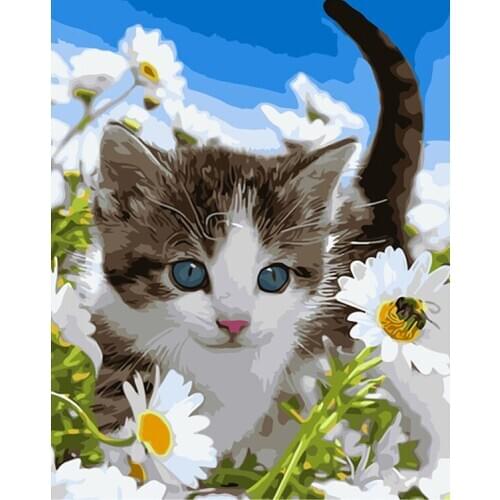 Love.Thanks Animal Diamond Paint Pet Cat Diamond Painting 5D Full Cross Stitch Diamond Painting Full Drill Kits Rhinestone