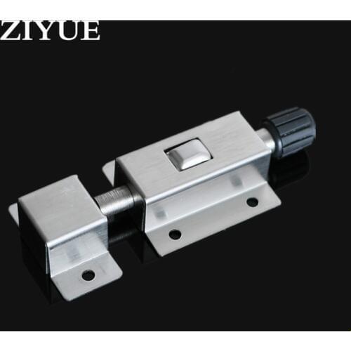 Free Shipping Stainless Steel Spring Button Toilet Automatic open Safety Door Bolt