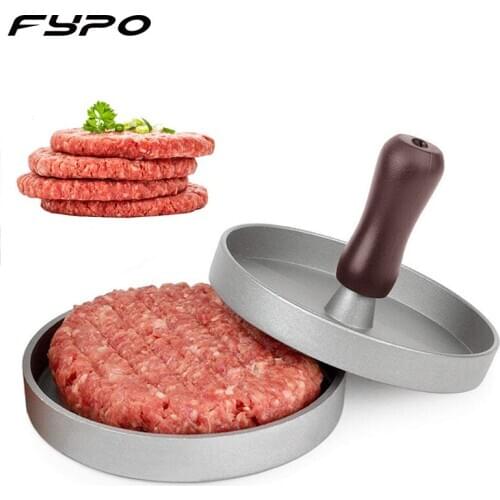Fypo Aluminum Hamburger Presses Hamburger Maker Meat Beef Grill Burger Round Presser Patty Maker Mold DIY Kitchen Gadgets