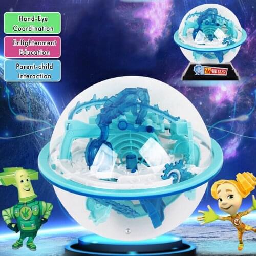 3D Childrens Screw High-level 110 Challenge Challenge Magical Intelligence Ball Stereo UFO Maze Ball Brain Game For Baby Kids