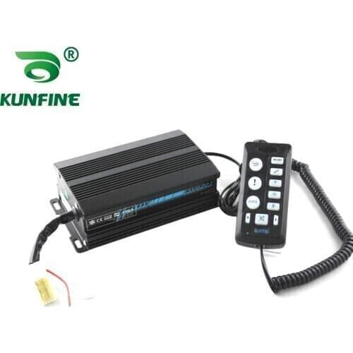 KUNFINE Car Alarm 200W Connector Horn Waring Alarm Sound Electrical Siren car siren with 9 tones controller without speaker