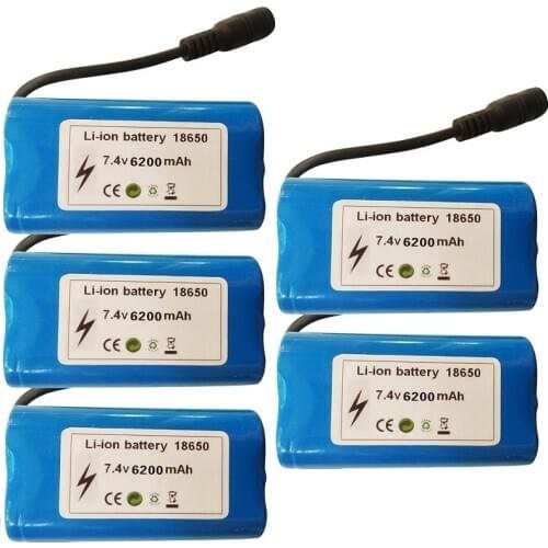 Upgraded 7.4V 6200mah 2S Lipo battery For T188 T888 2011-5 Remote Control RC Fish Finder Fishing Bait toys Boats Spare Parts