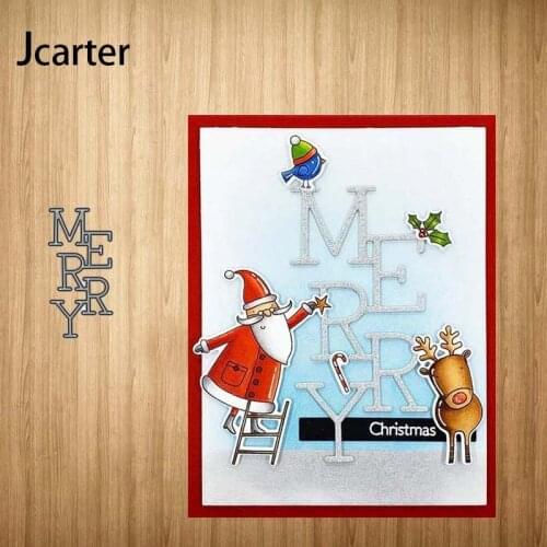 New Design Metal Cutting Dies Merry Alphabet Craft Stencil Diy for Scrapbooking Handmade Card Make Shape Album Decoration Model