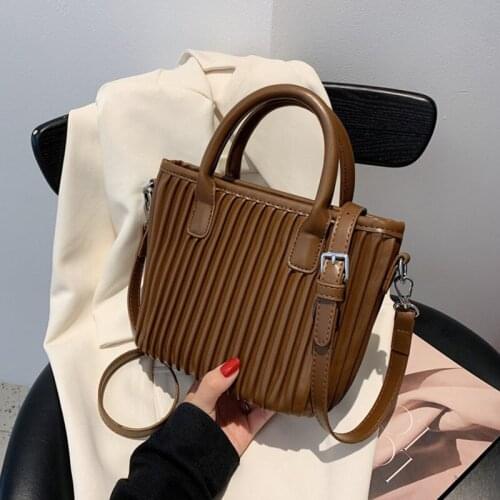Fashion Texture Shoulder Bag Brand Design Pleated Crossbody Bag Women Simple Fashion Wallet All-match Luxury Messenger Handbag