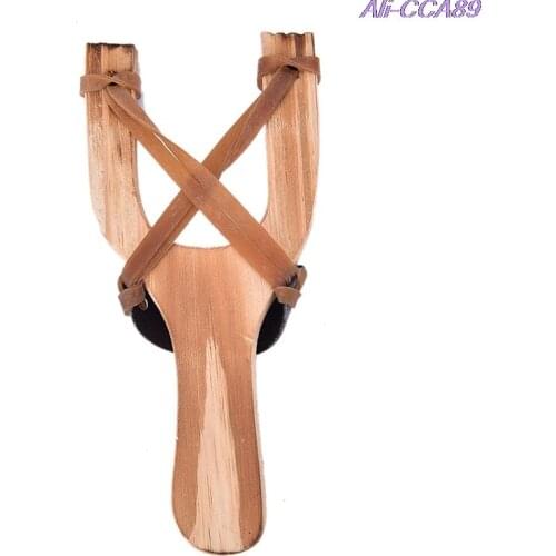 Powerful Slingshot Rubber Band Catapult Slingshot Toys Slingshot Wood Made Game Outdoor Sports Accessories