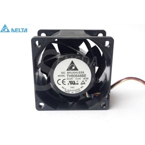 New for delta THB0648BE 6CM 6038 48V 0.41A 4 wire PWM server fans