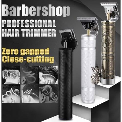 Barber Clippers Rechargeable Electric Hair Clipper Cordless Buddha T blade Professional Mens Hair Trimmer Clipper 0mm Baldheade