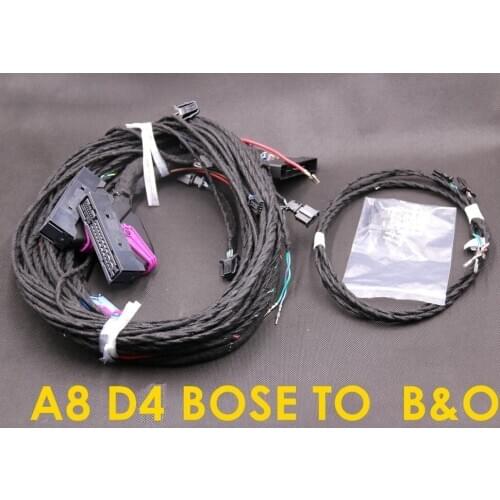 Upgrade Adapter Cable Wiring Harness Cable USE FIT For A8 D4 BOSE TO Bang & Olufsen Audio Speakers Media B&O System