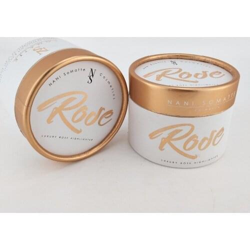 Recycled colorful printing cardboard gift packaging cosmetics cylinder box