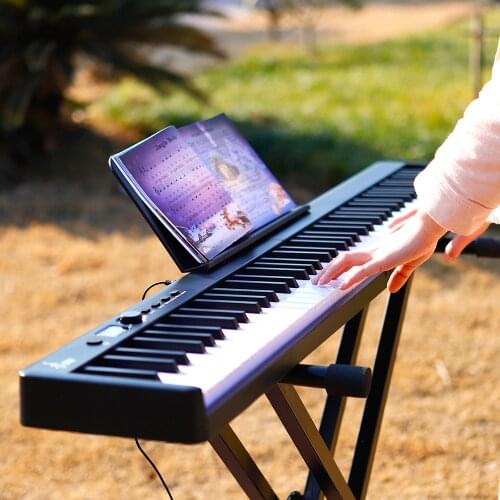 Portable Electronic Folding Piano With Dual Speaker and Sustain Pedal Professional Electronic Piano 88 Keys 128 Tones