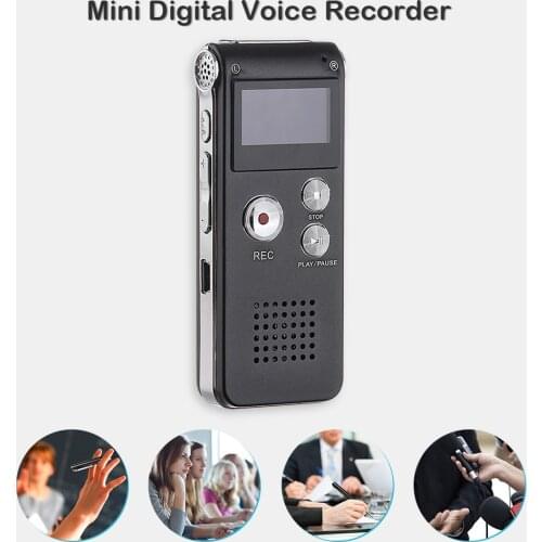 8GB Portable Digital MP3 Dictaphone Voice Activated Digital Audio Recorder Professional Mini Voice Recorder Pen