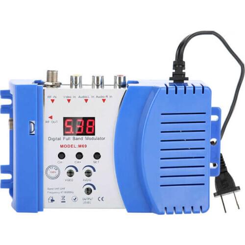 M69L sdr receiver RF Modulator AV-RF AV-TV Converter VHF UHF 110-240V hd satellite receiver Modulator