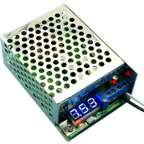 High Power 10A DC-DC Step-down Module 24V 12V 5V Adjustable DC Buck Module Voltage Display With Shell (Case)