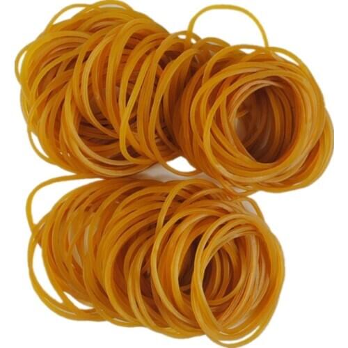 300pcs Yellow Rubber Elastic Bands Stationery Holder Packing 120mm SJD13-4