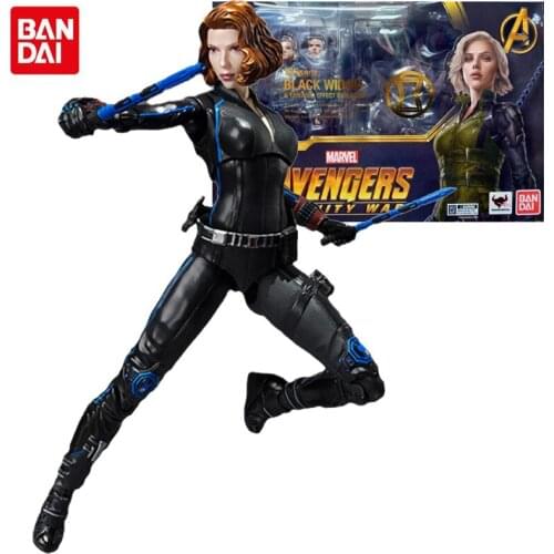Bandai Marvel Legends Avengers 3 Infinity War Anime Figures Black Widow 15Cm Anime Figures Toy Figures Collectable