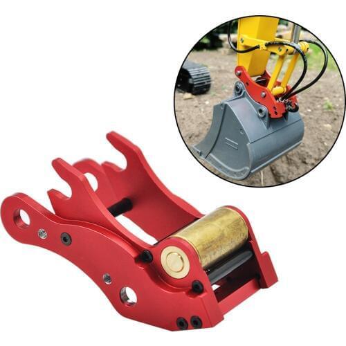 Hydraulic Quick-Connect Bucket Changer Built-in two-way Full Copper oil cylinder For 1/14 RC JD-106 360L Excavator Car parts