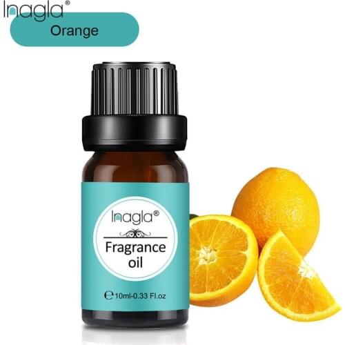 Inagla Orange Fragrance Essential Oils 10ml Pure Plant Fruit Oil For Aromatic Aromatherapy Diffusers Peppermint PatchouliOil