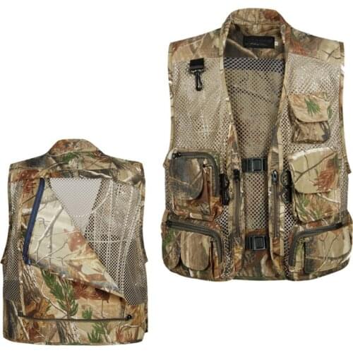 Summer Mesh Baggy Vest Men Thin Classic Multi Pockets Shooting Photographer Sleeveless Jacket Waistcoat Male Coats
